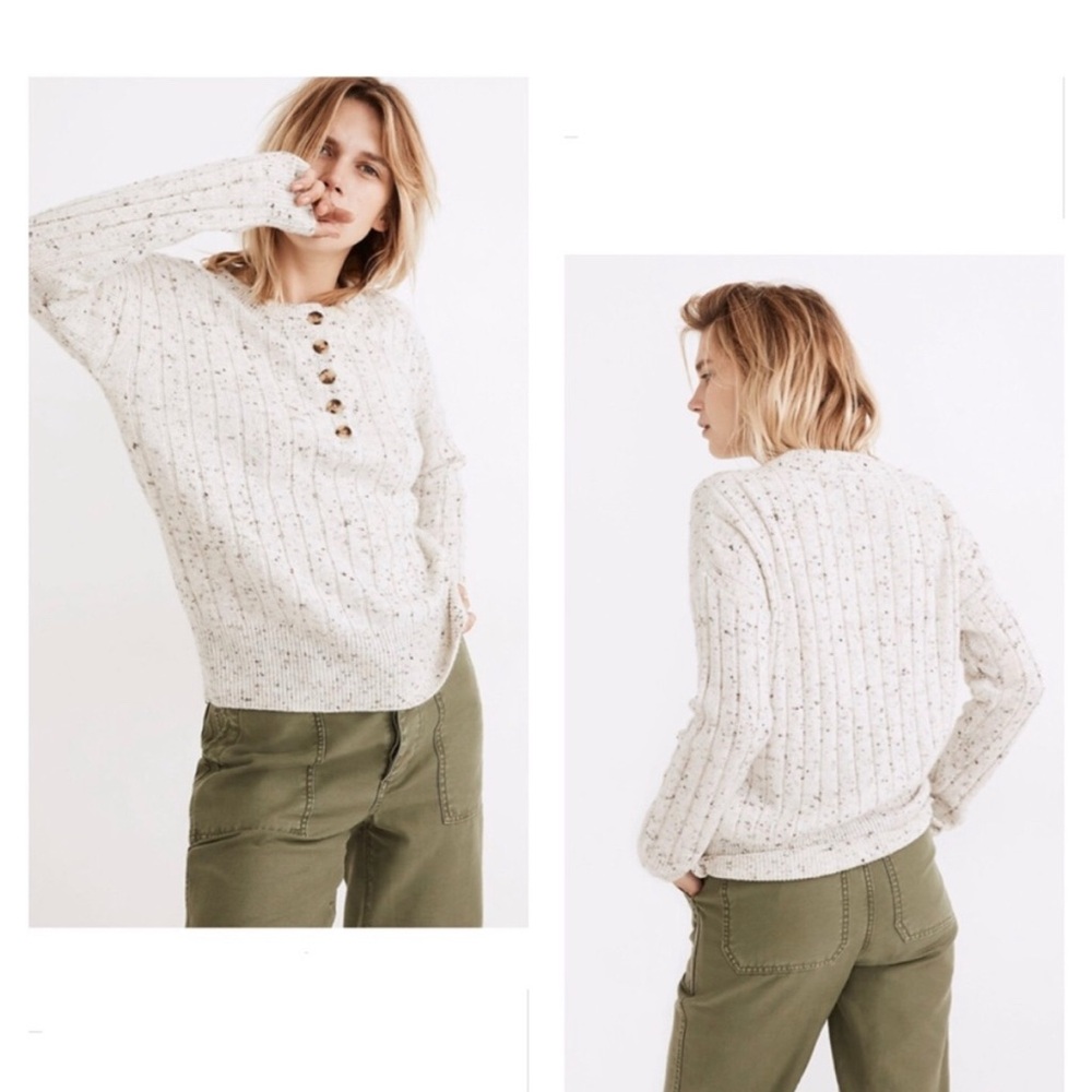 Madewell Donegal Henley Sweater
